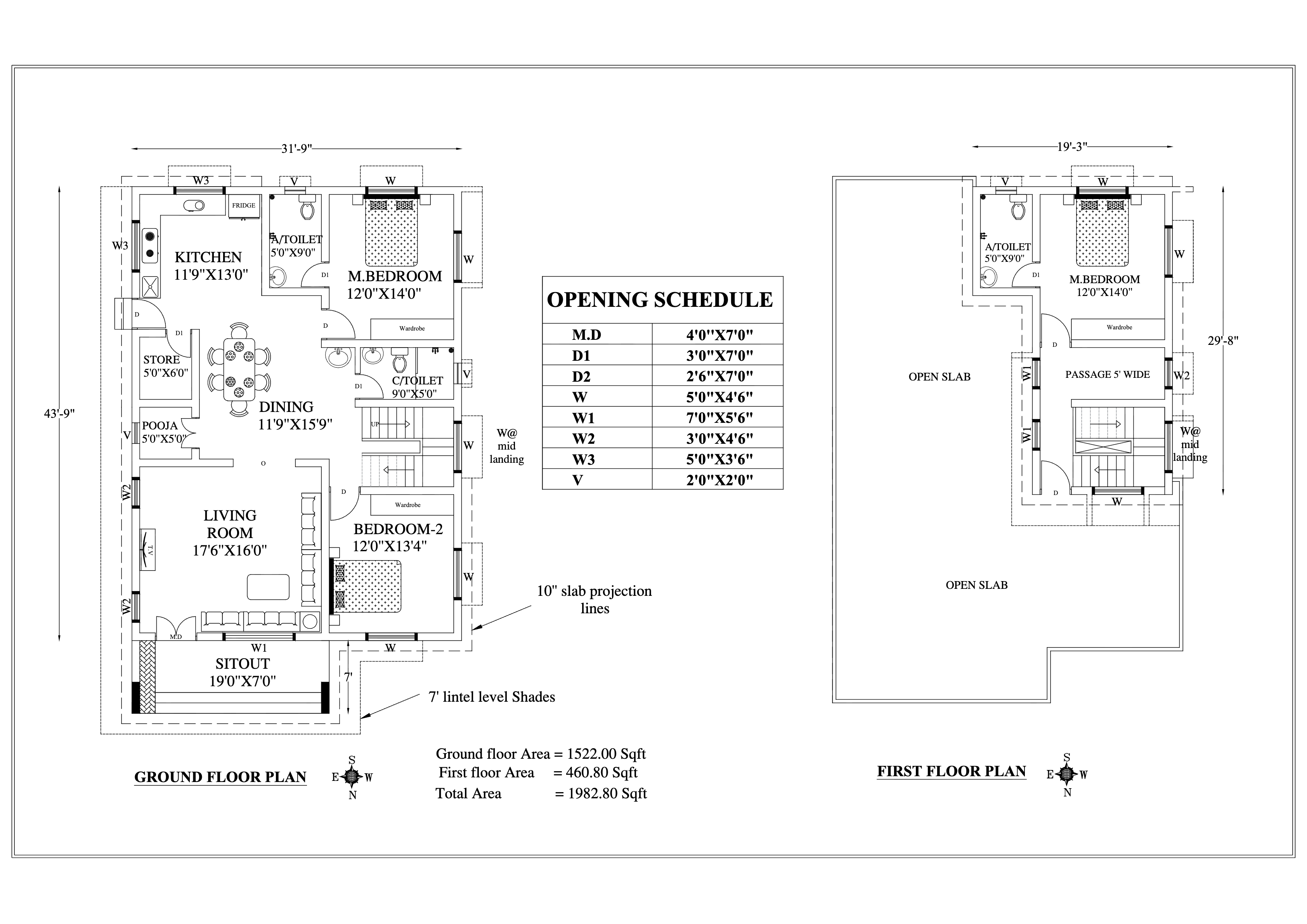 Analyzed Floor Plan